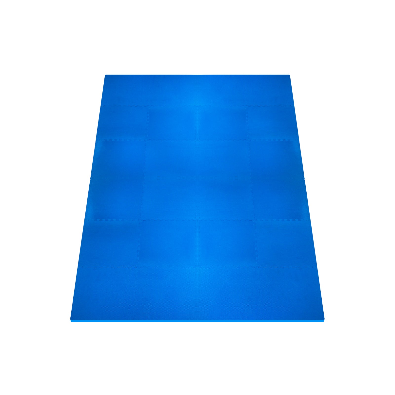 Weaved Pattern Exercise Puzzle Mat 3/4-in, Blue, 96 Sq Ft - 24 Tiles