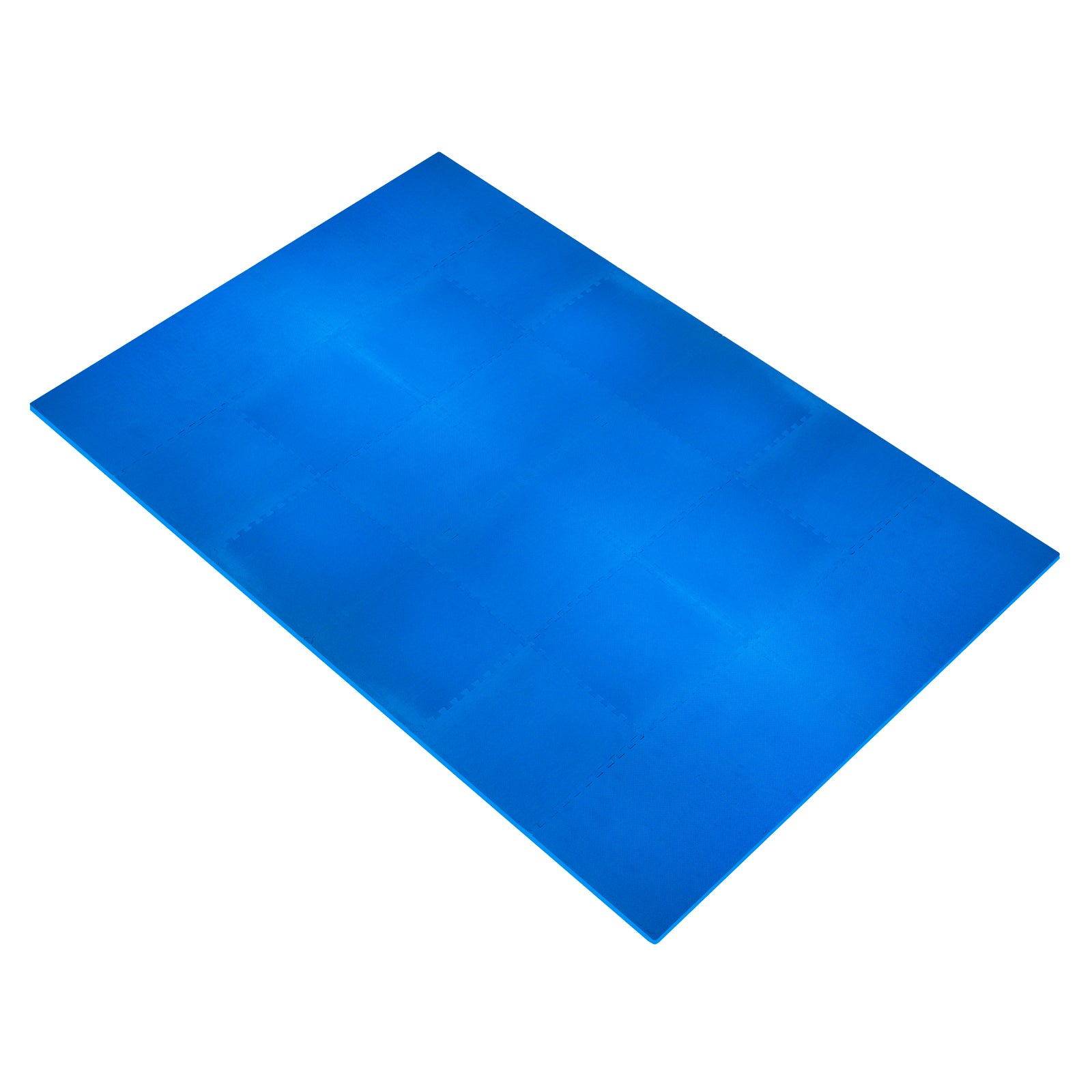 Weaved Pattern Exercise Puzzle Mat 3/4-in, Blue, 96 Sq Ft - 24 Tiles