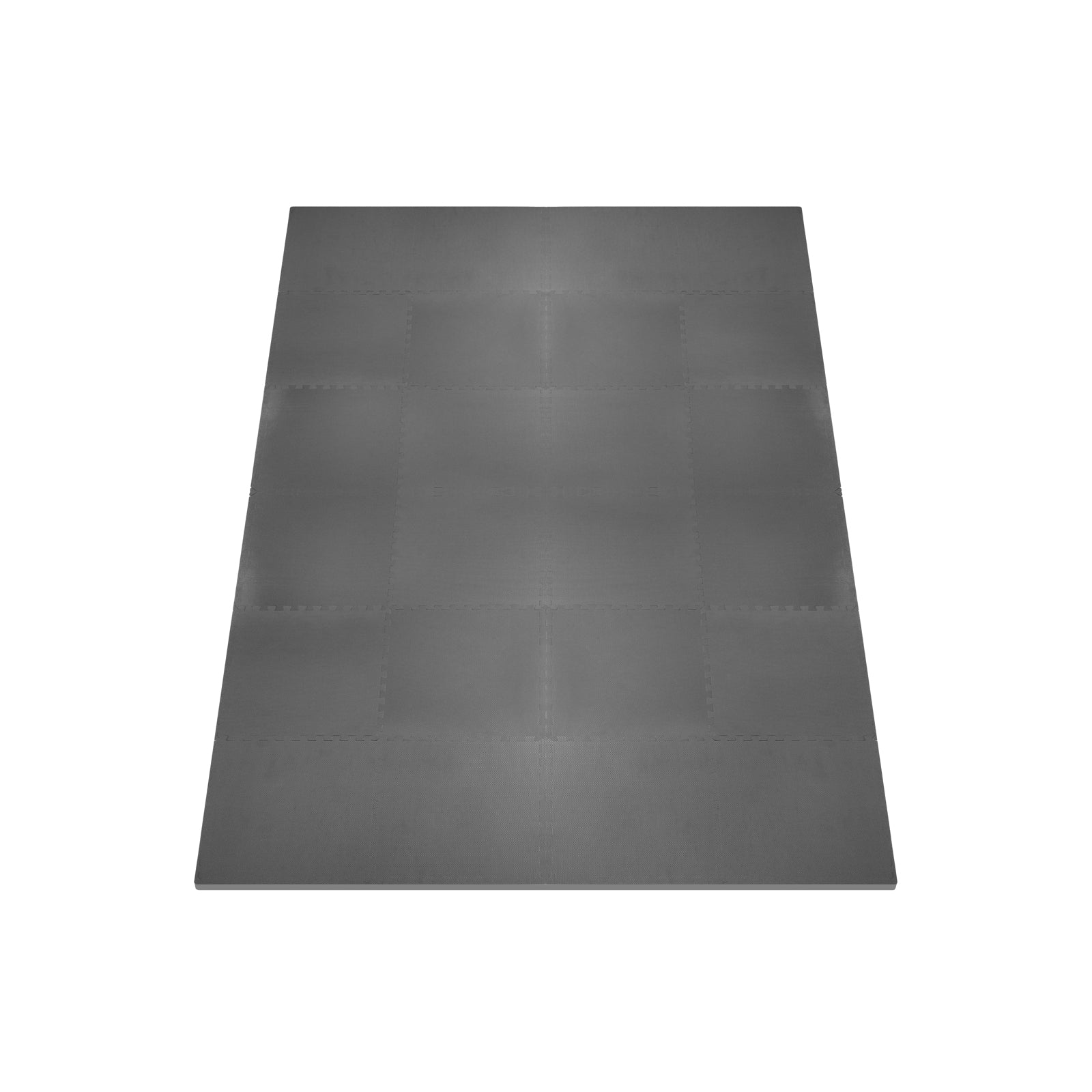 Weaved Pattern Exercise Puzzle Mat 3/4-in, Gray, 96 Sq Ft - 24 Tiles