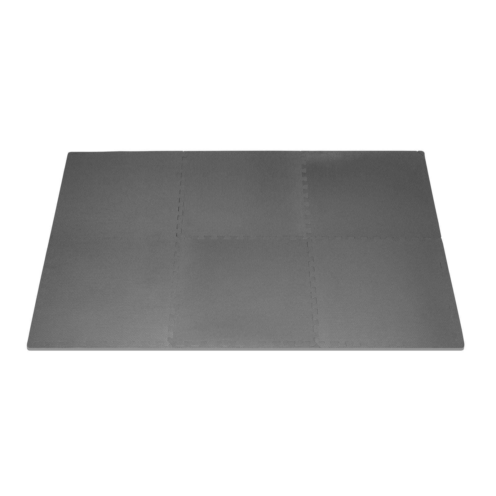 Weaved Pattern Exercise Puzzle Mat 3/4-in, Gray, 24 Sq Ft - 6 Tiles