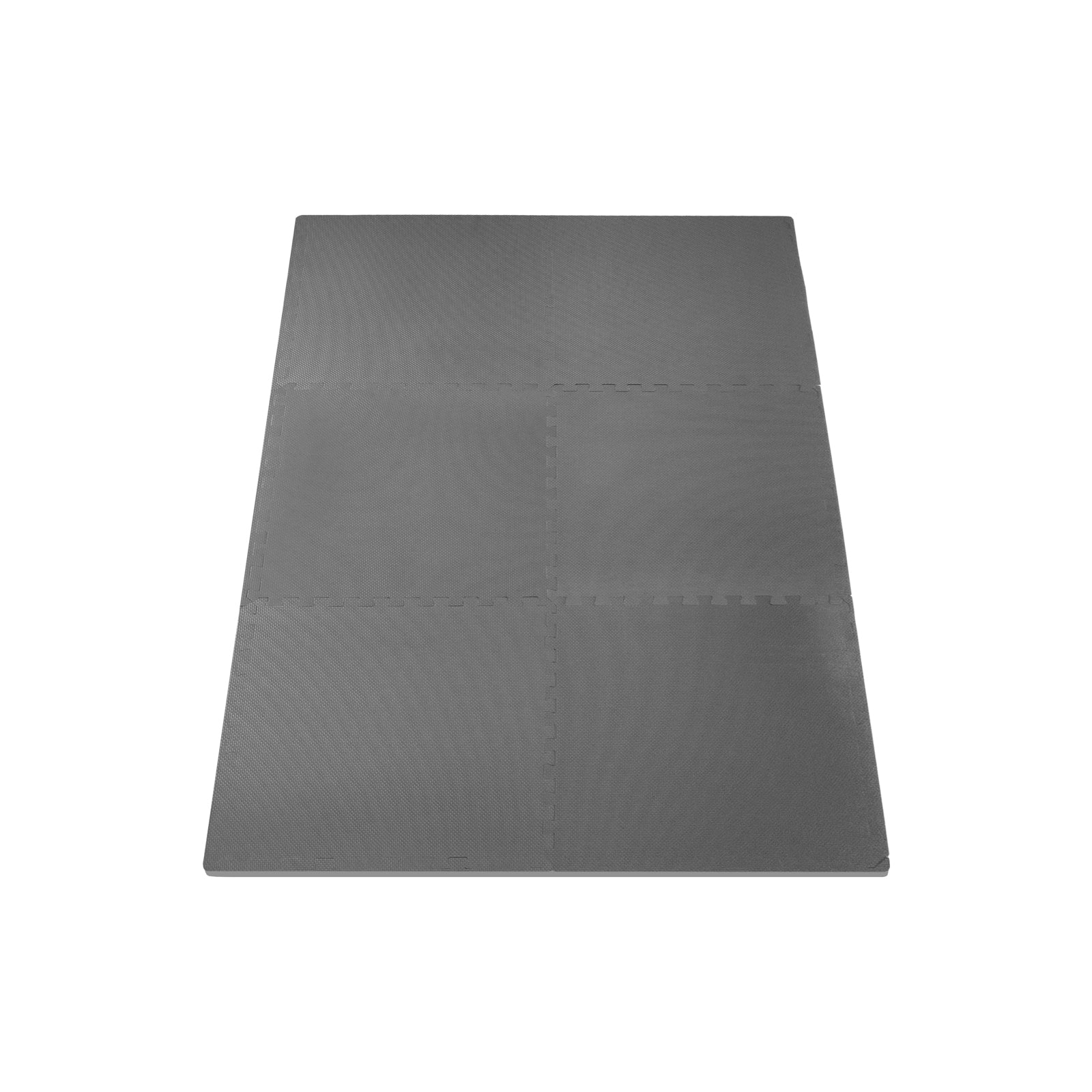 Weaved Pattern Exercise Puzzle Mat 3/4-in, Gray, 24 Sq Ft - 6 Tiles