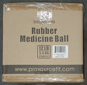 Rubber Medicine Ball, 12 lb