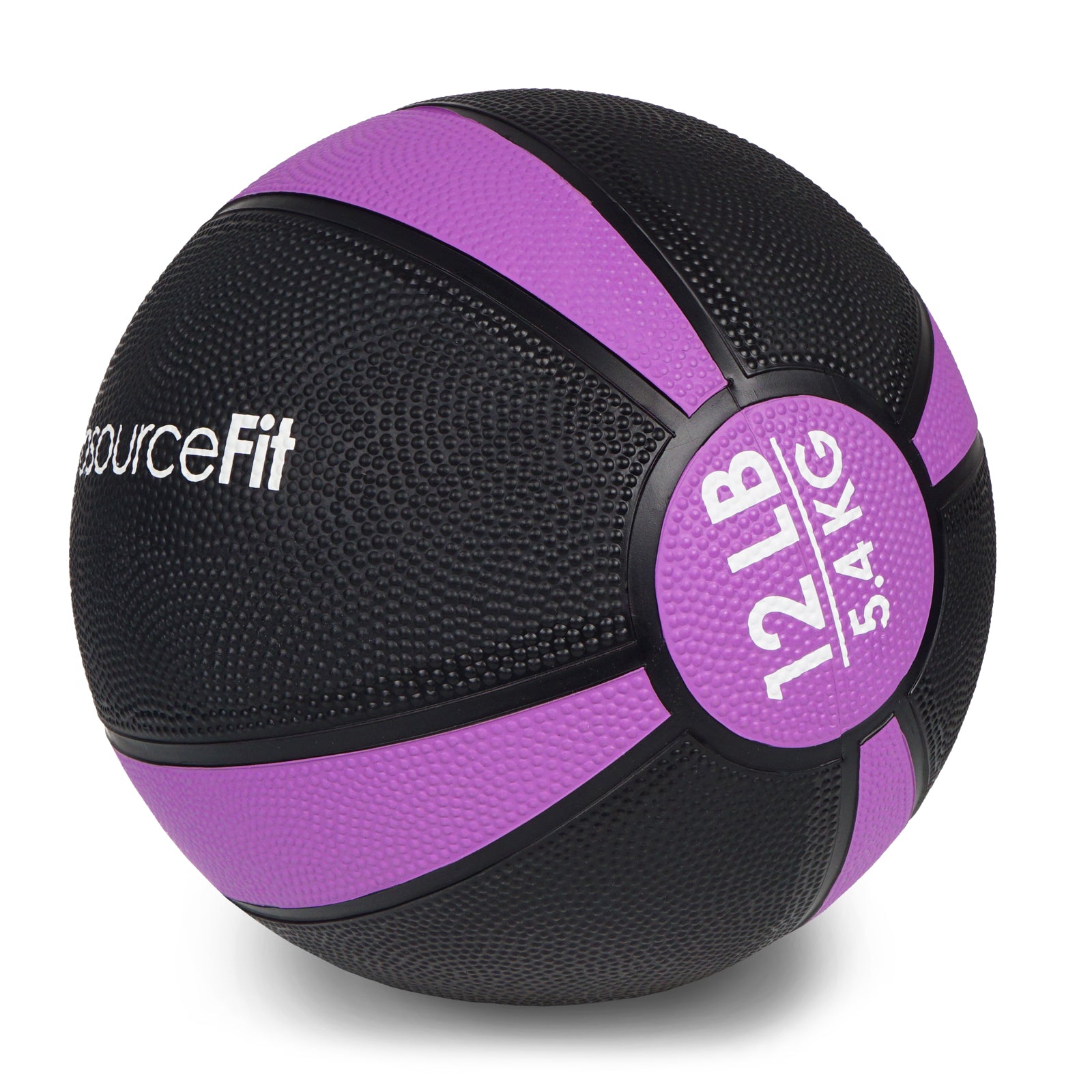 Rubber Medicine Ball, 12 lb