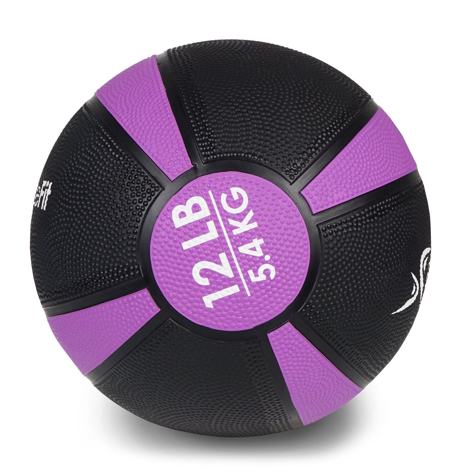 Rubber Medicine Ball, 12 lb