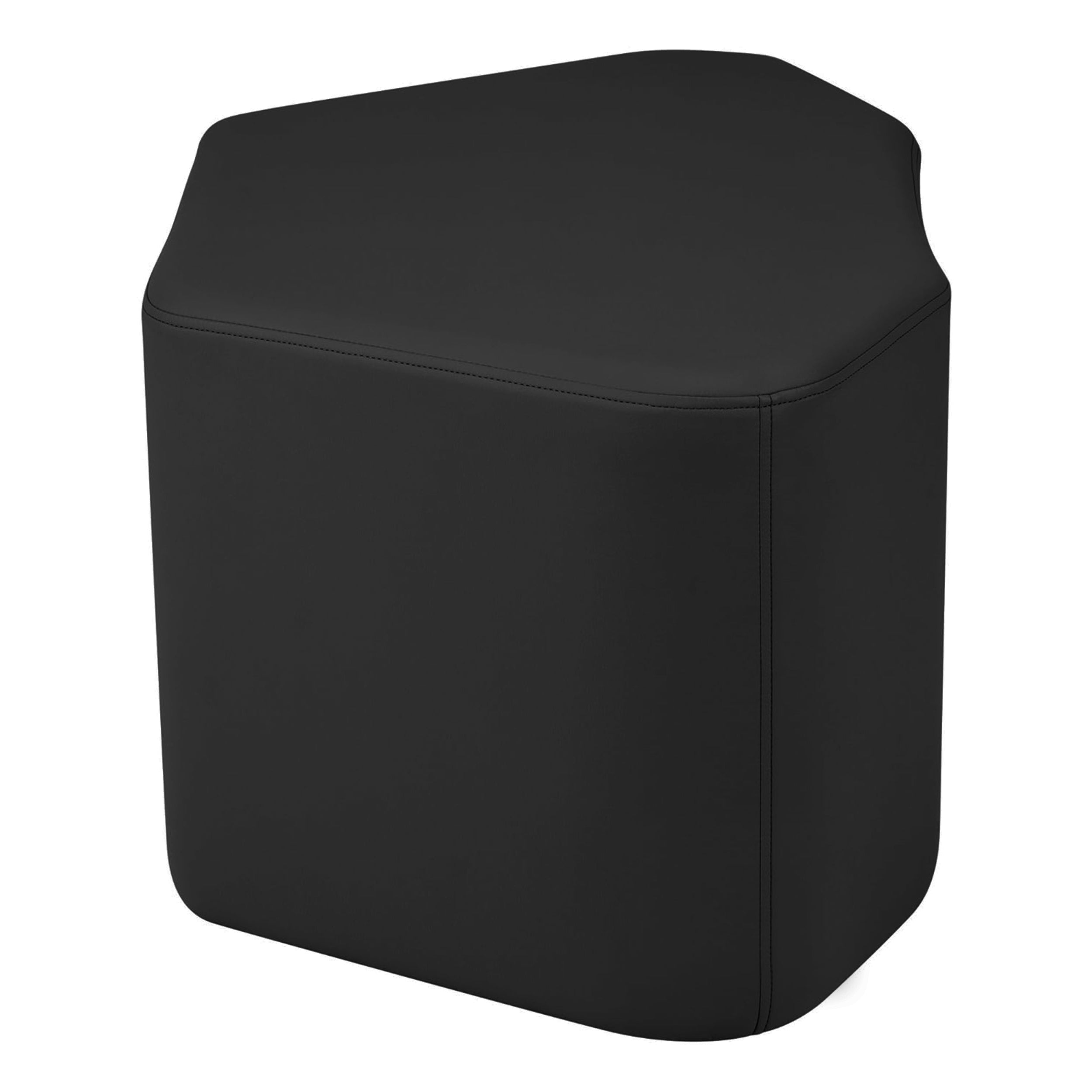 Pro Series Upholstered Bloom Ottoman 18" Height, 7-Piece - Black