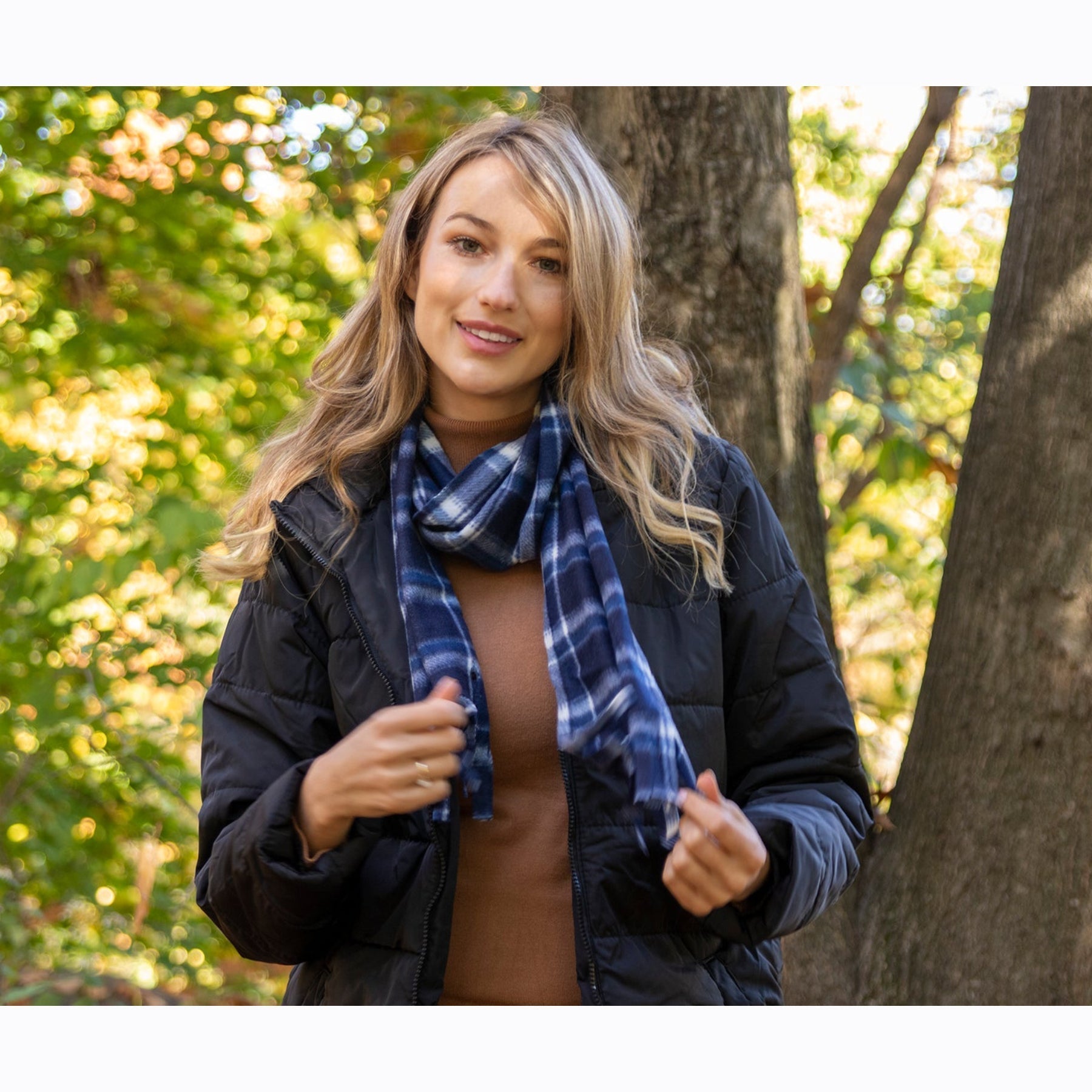 Adult Fleece Scarves 60" x 8" With Fringe - Flannel Scarves - 100 in the Pack