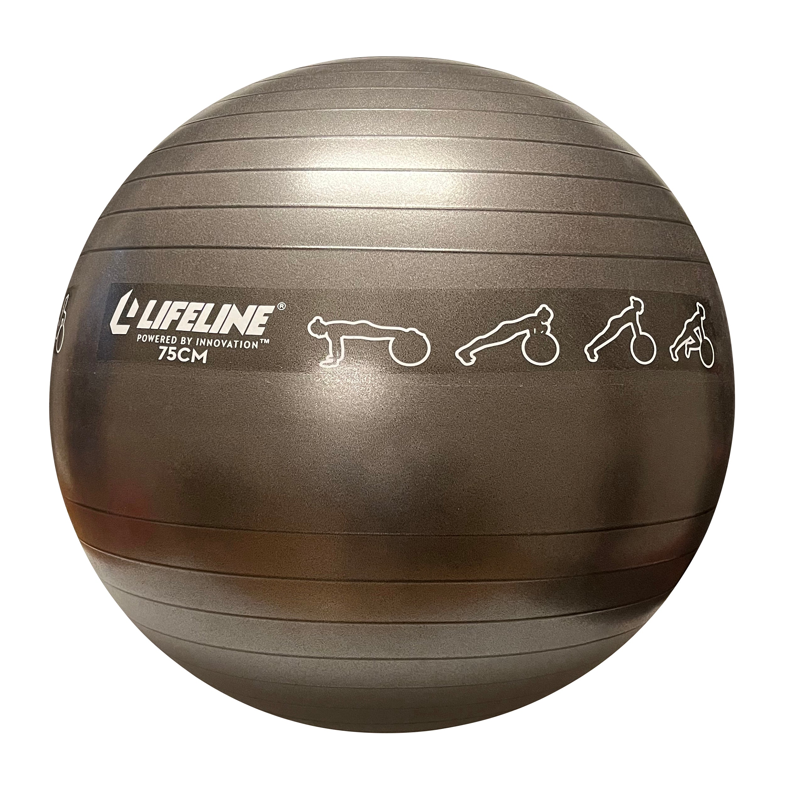 75Cm Exercise Ball - Black