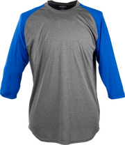 Rawlings Youth Three-Quarter Sleeve Performance Jersey - Small - Royal