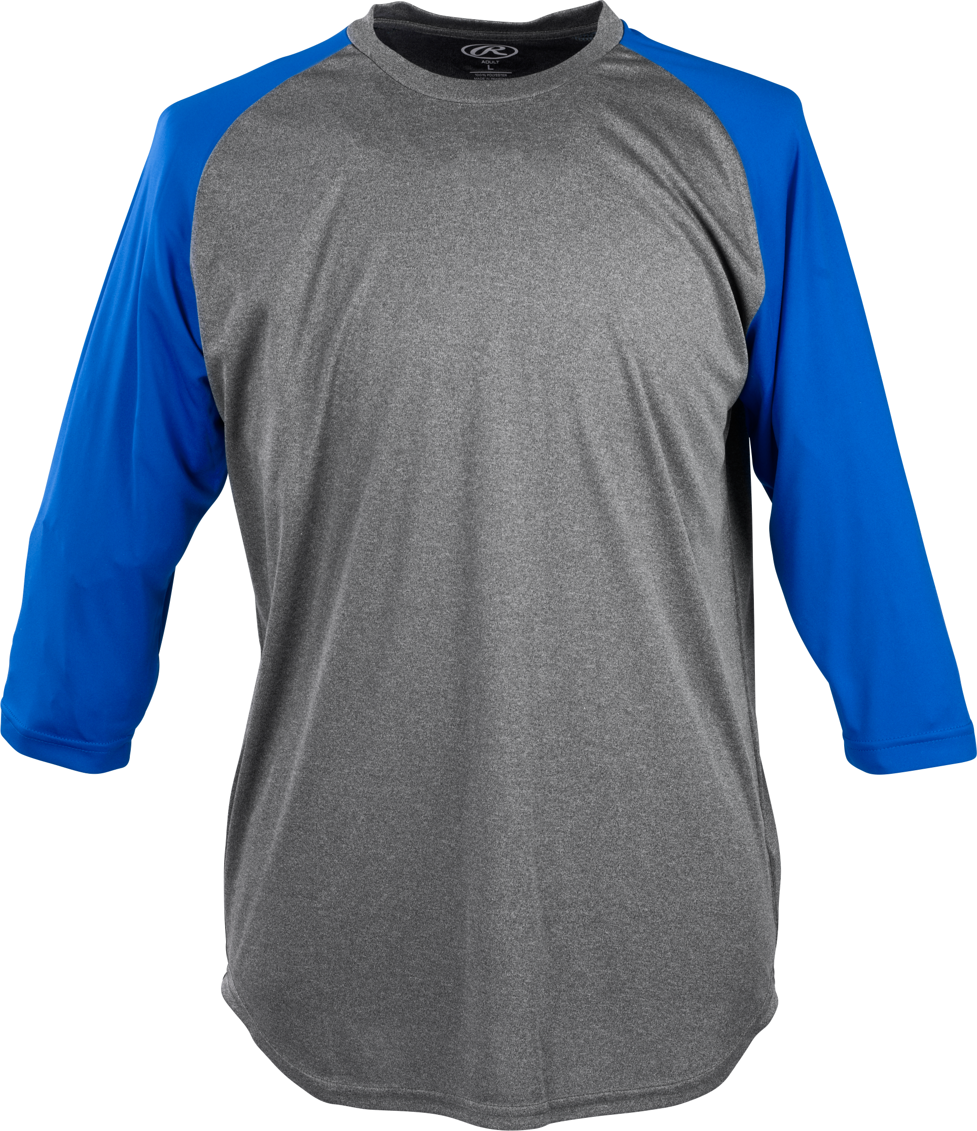 Rawlings Youth Three-Quarter Sleeve Performance Jersey - Small - Royal