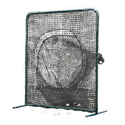 Batting Practice Screen - 7 ft.H x 7 ft.W - Portable - Soft Toss (Black)