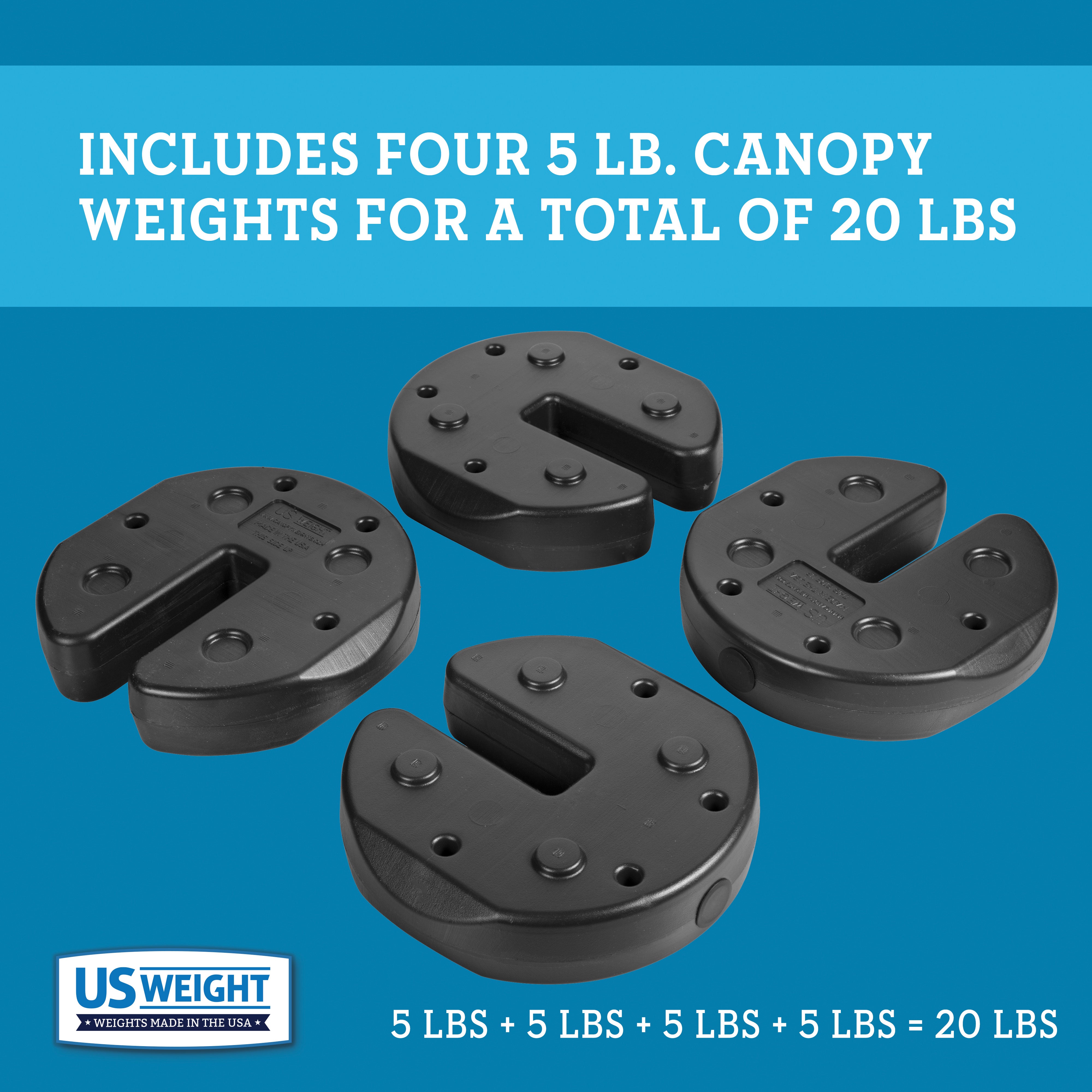 Tailgater Set of 4, 5 lb Weights