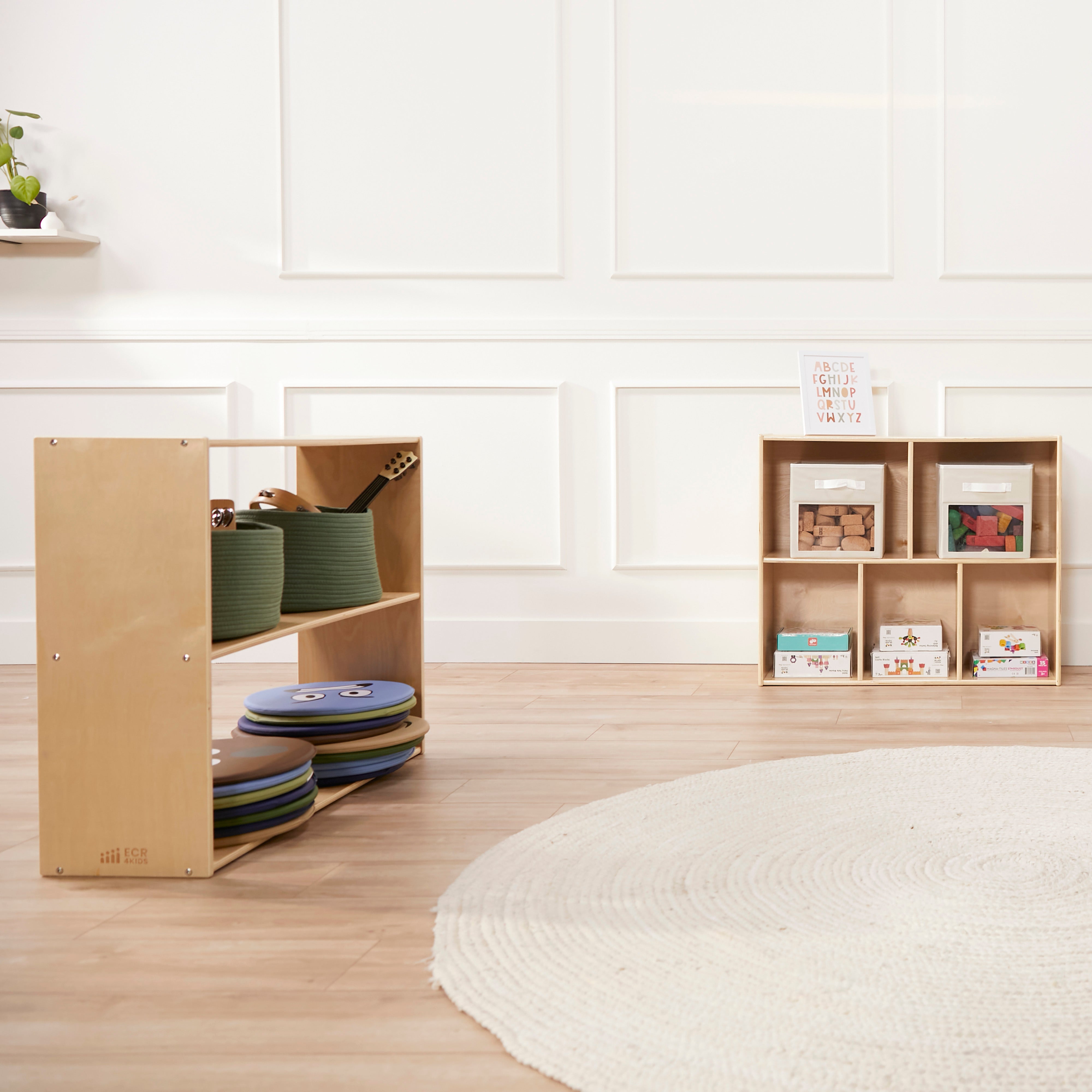 Streamline 2-Shelf Storage Cabinet without Back 30in H - Natural