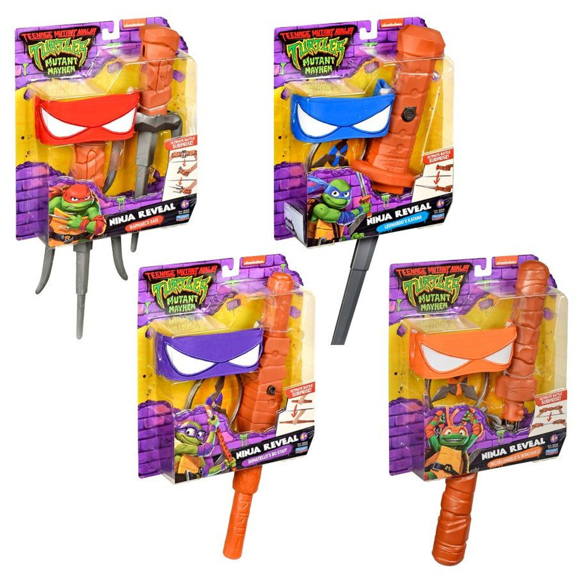 Teenage Mutant Ninja Turtles: Mutant Mayhem: Role Play Weapons Assortment (6)