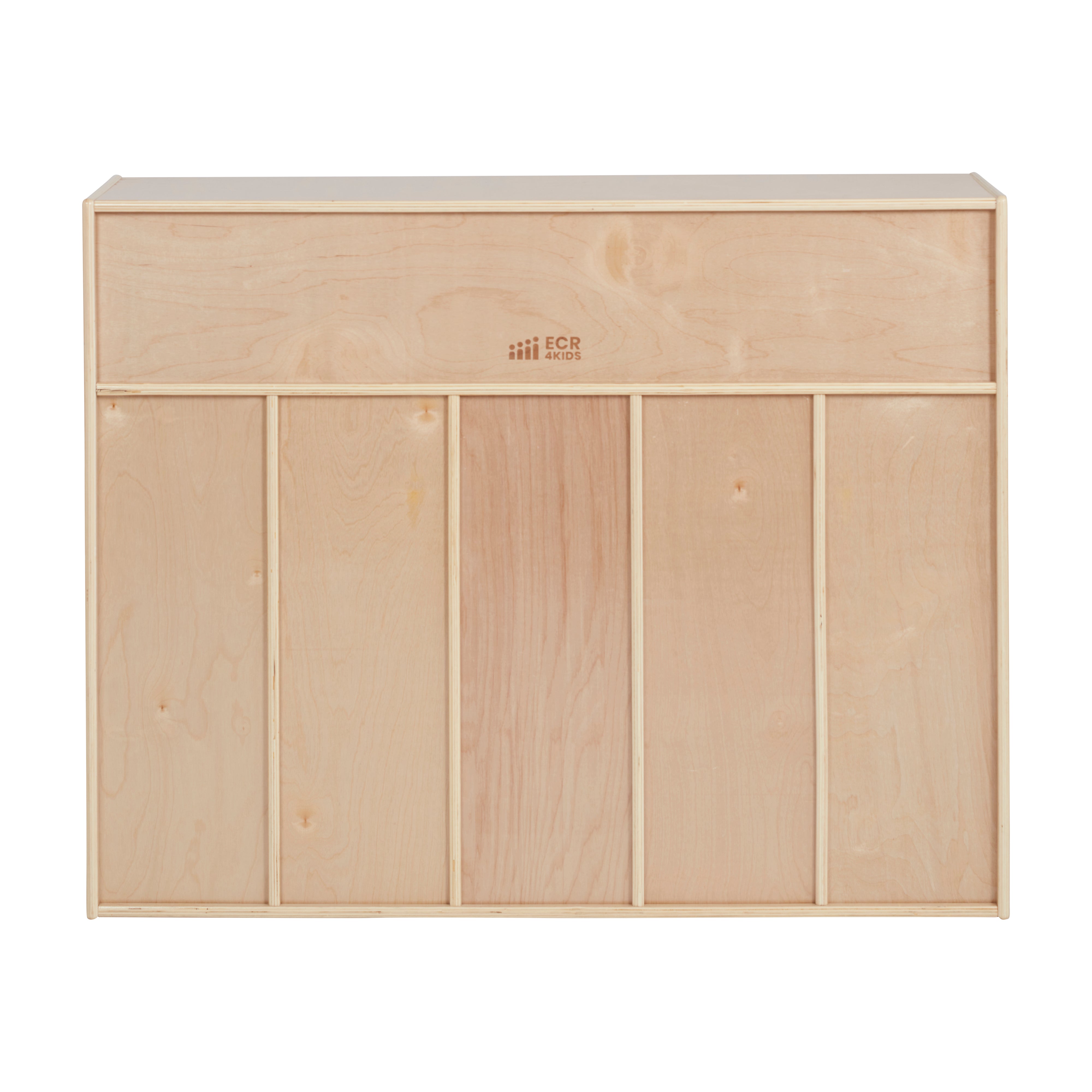 Streamline 5-Section Toddler Coat Locker - Natural