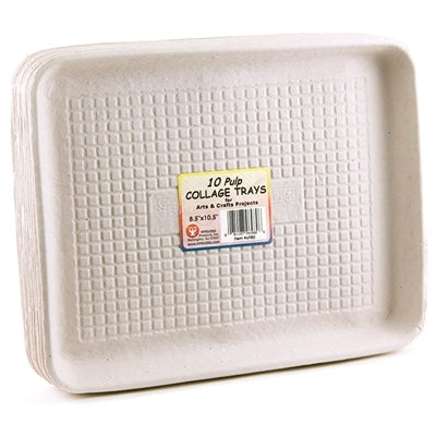 Trays - 10 count, 9" round, pulp