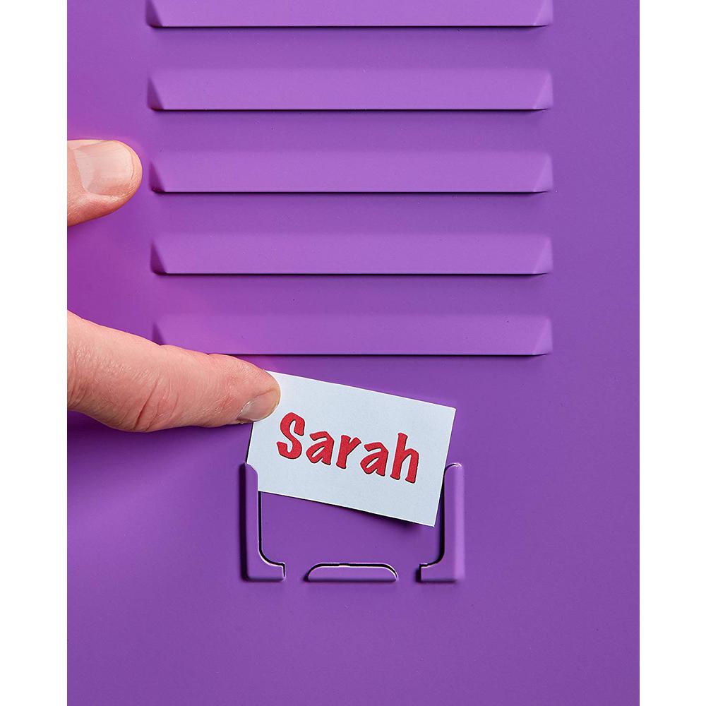 AdirOffice 24 in. H x 15 in. W Steel Single Tier Locker in Purple 2 Pack