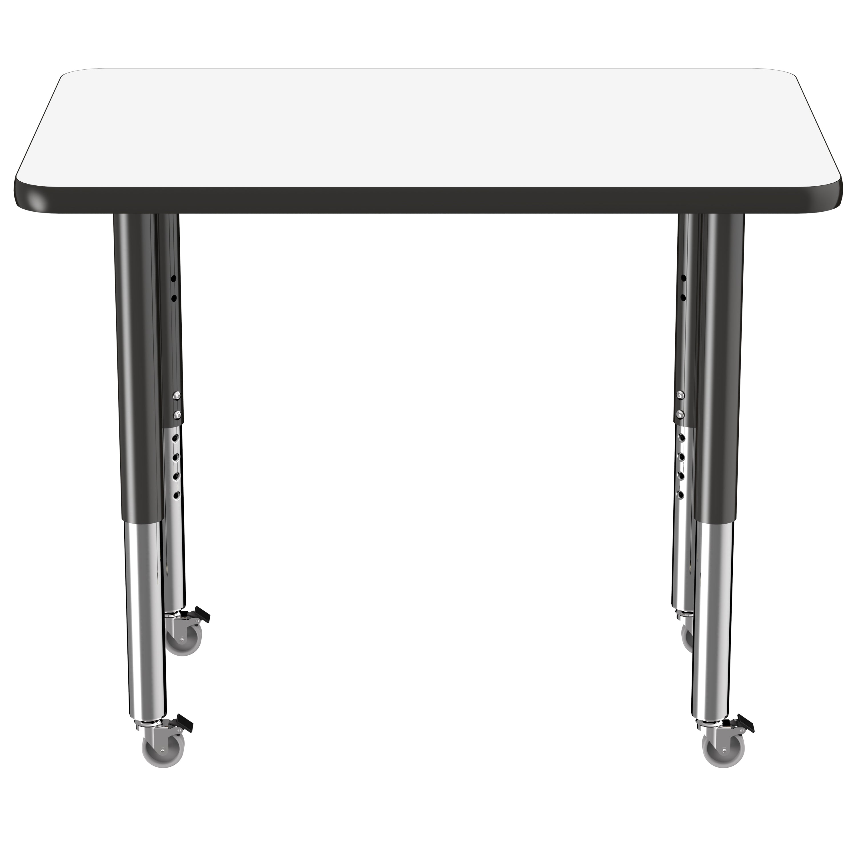 24" x 36" Rectangle Dry-Erase Activity Table with Adjustable Super Legs - Whiteboard/Black