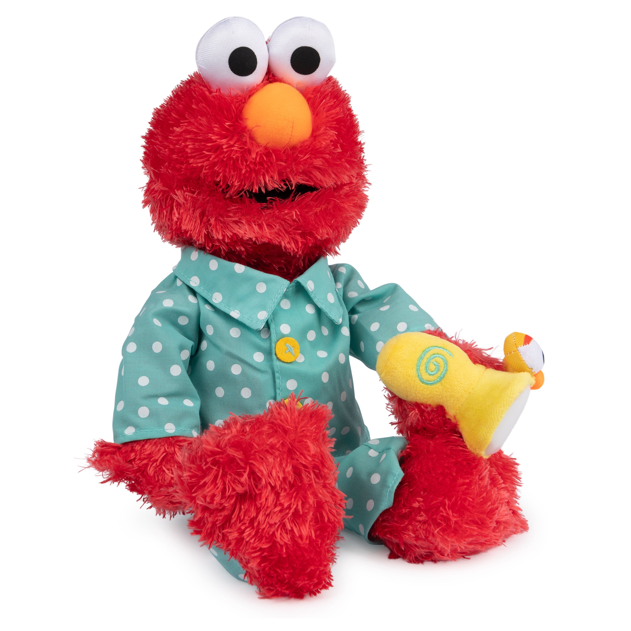 GUND Sesame Street Official Bedtime Elmo Muppet Plush, Premium Glow-in-the-Dark Plush Toy for Ages 1 & Up, Red, 12”