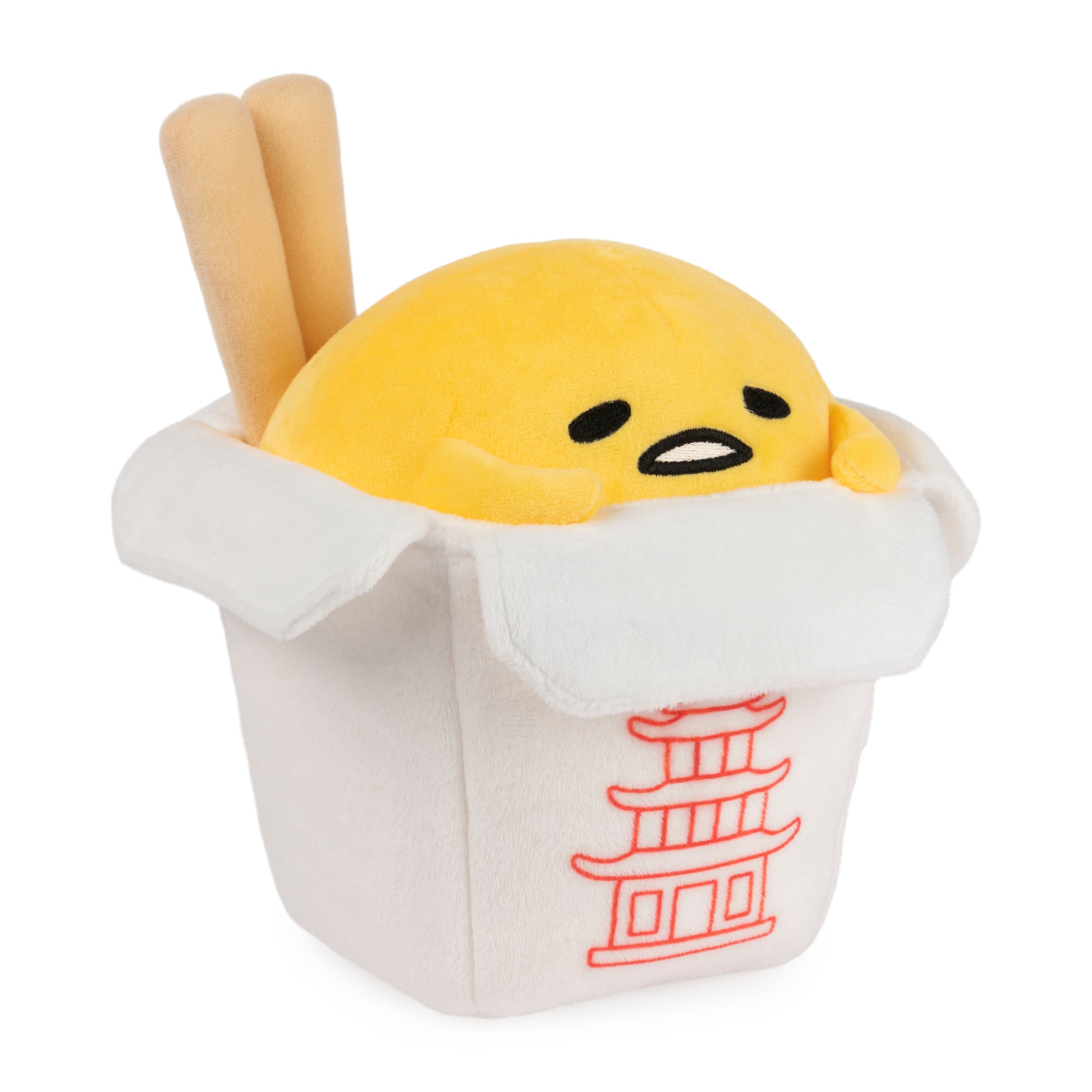 GUND Sanrio Gudetama The Lazy Egg Stuffed Animal, Gudetama Takeout Container Plush Toy for Ages 8 and Up, 9.5”