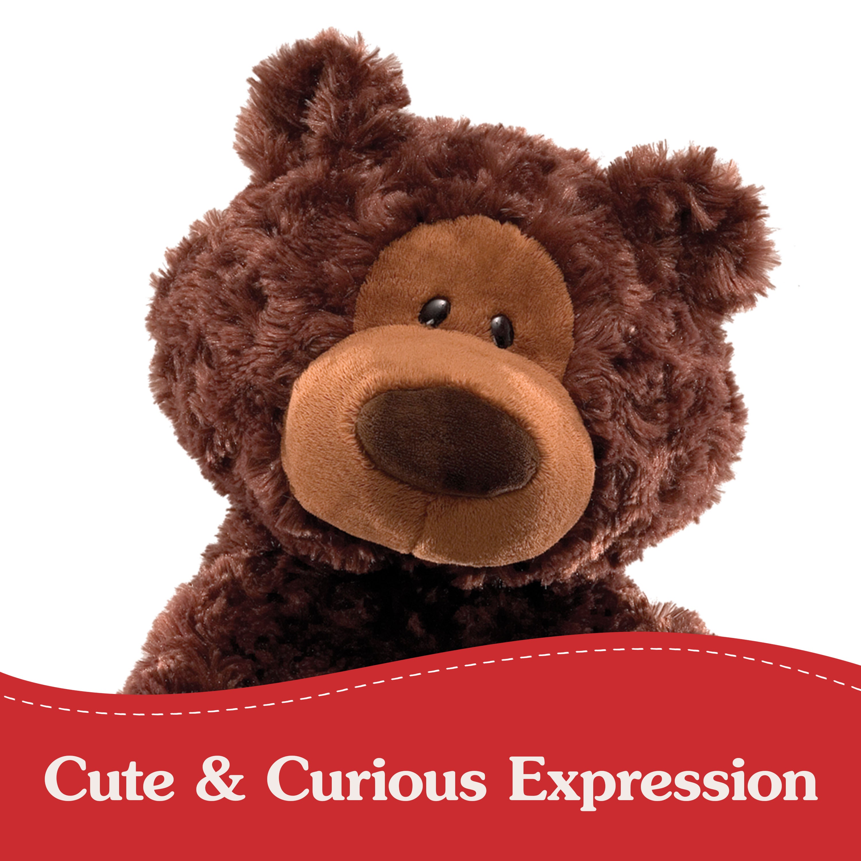 GUND Philbin Classic Teddy Bear, Premium Stuffed Animal for Ages 1 and Up, Chocolate Brown, 18”