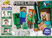 Crayola Minecraft, POPs 3D Kids Art Set, Coloring Book Alternative, Gift for Boys & Girls, Ages 5+