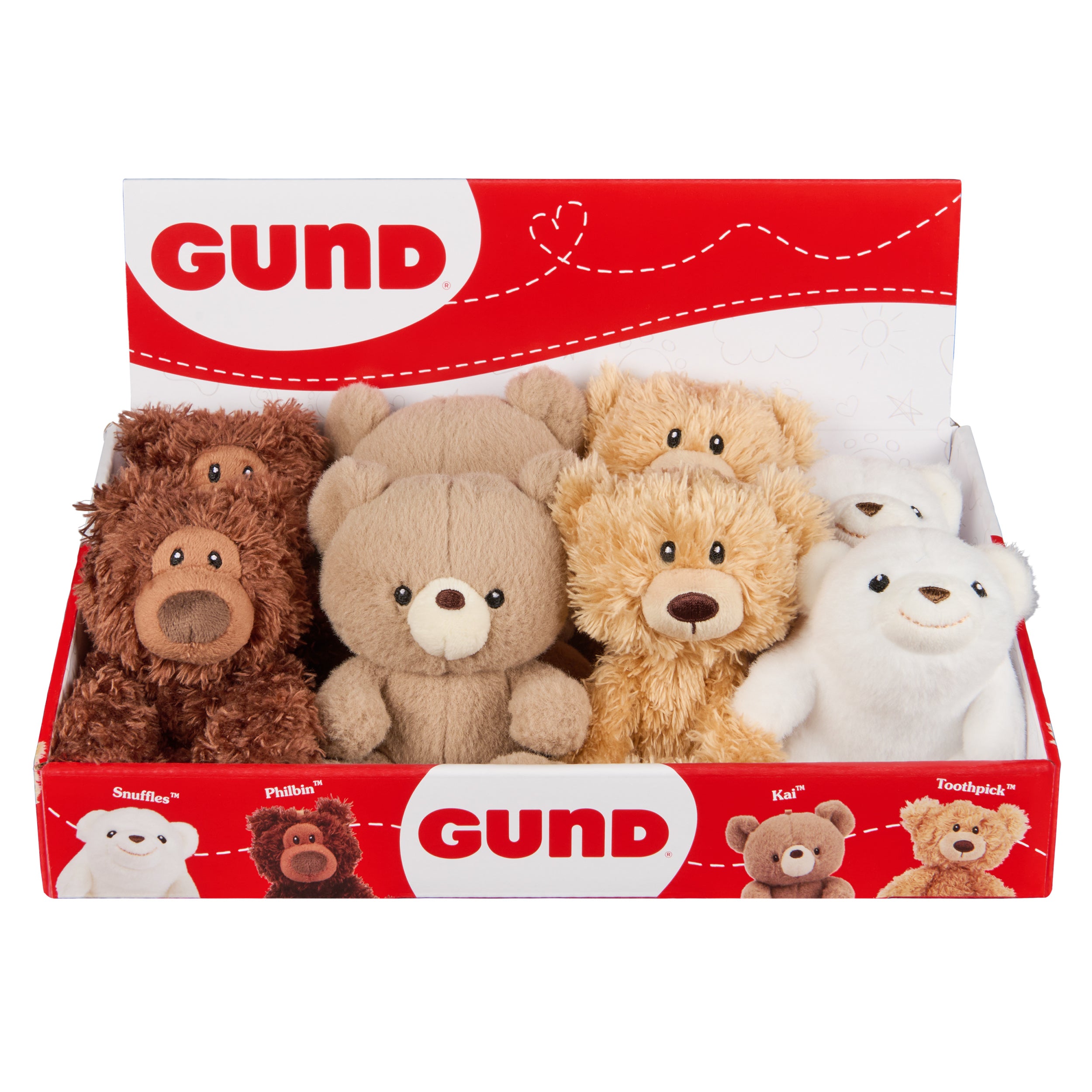 Forever Friends Mini Plush Toys CDU, 4 in 4 Assorted Styles