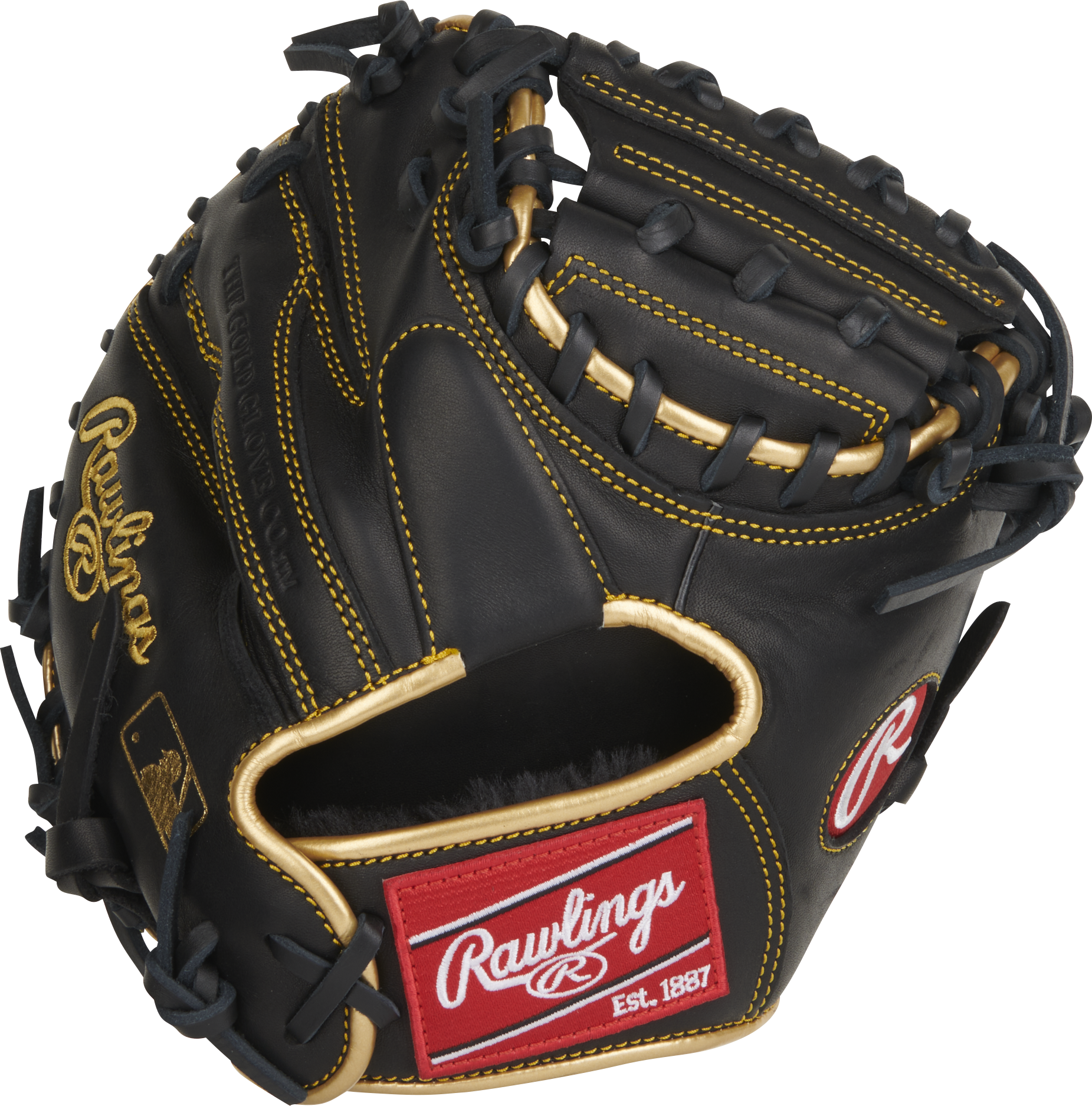 Rawlings R9 Baseball Series Training Catchers Mitt 27-Inch Baseball Glove - Right Hand Thrower - Black