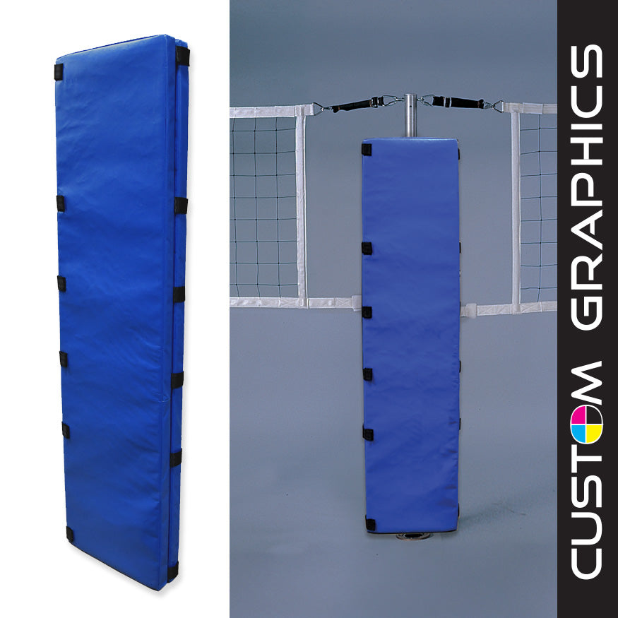 Protector Pad - Volleyball Center Upright Pads with Custom Graphics - For Competition Play (Designed For All Volleyball Uprights)