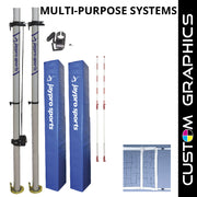 Multi-Sport Net System with Custom Graphics  (3-1/2 in. Floor Sleeve)