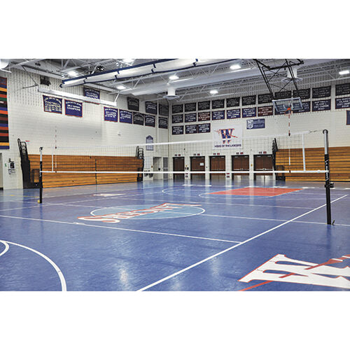 FeatherLite  Volleyball Uprights (3 in. Floor Sleeve) - NFHS, NCAA, USVBA Compliant