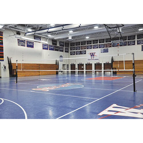 FeatherLite  Volleyball Uprights (3-1/2 in. Floor Sleeve) - NFHS, NCAA, USVBA Compliant
