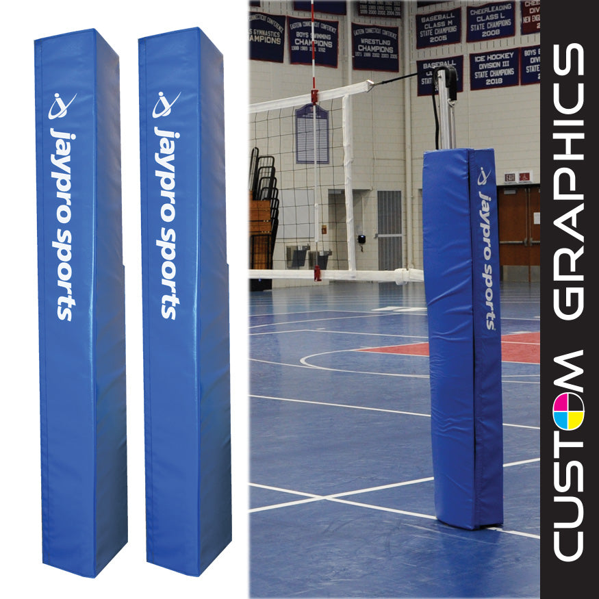 Protective Pad for the Volleyball Uprights with Customized Graphics