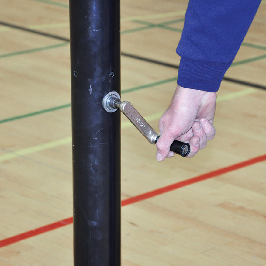 PowerLite  Volleyball Uprights (3 in. Floor Sleeve) - NFHS, NCAA, USVBA Compliant