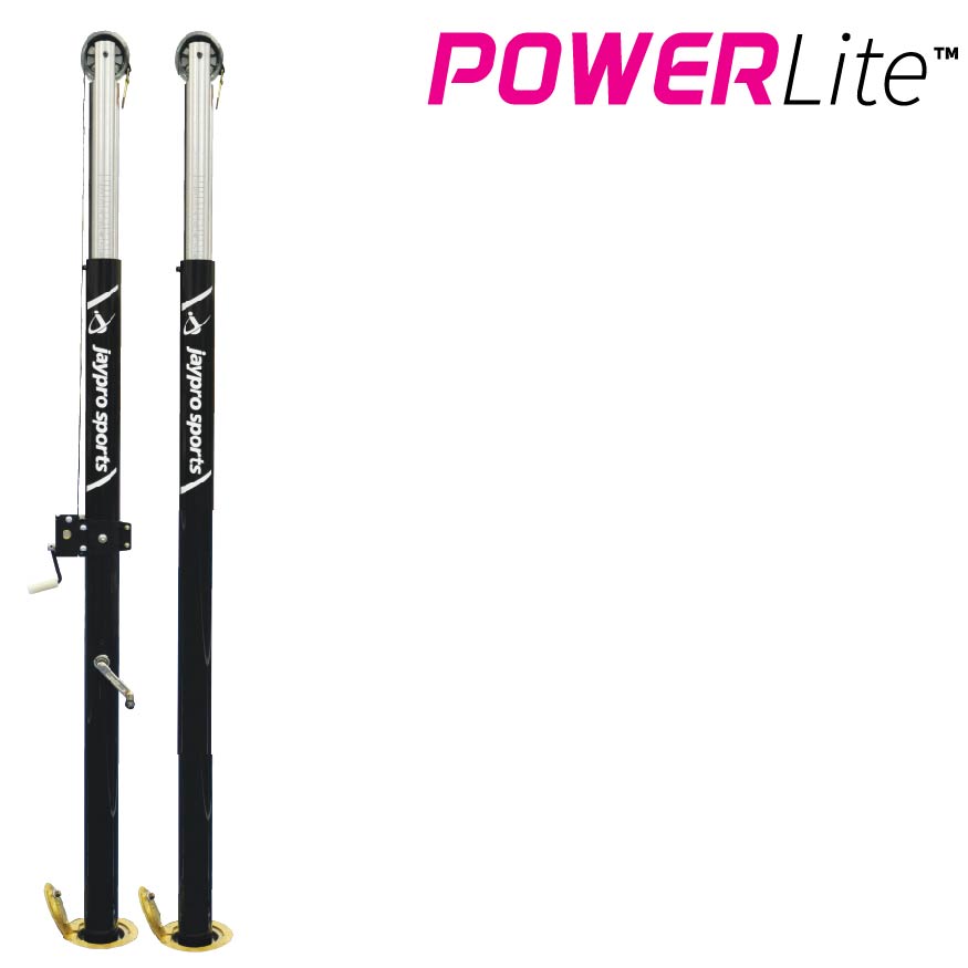 PowerLite  Volleyball Uprights (3-1/2 in. Floor Sleeve) - NFHS, NCAA, USVBA Compliant