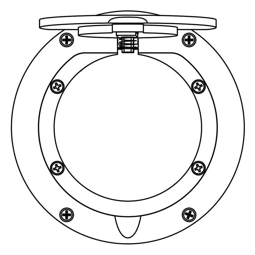 Floor Sleeve Replacement Brass Cover Plate (7-1/2 in.)