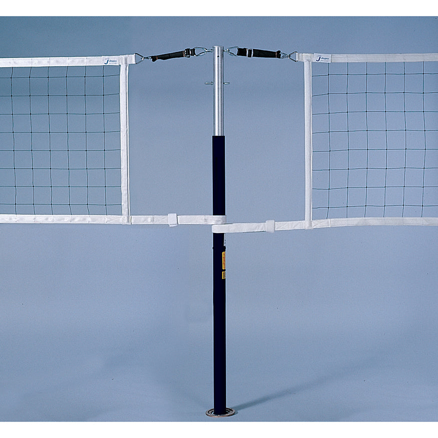 FeatherLite  Volleyball Net Center Upright System (3 in. Floor Sleeve) - NFHS, NCAA, USVBA Compliant
