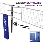 Carbon Ultralite  Volleyball Net Center Upright System (3 in. Floor Sleeve) - NFHS, NCAA, USVBA Compliant
