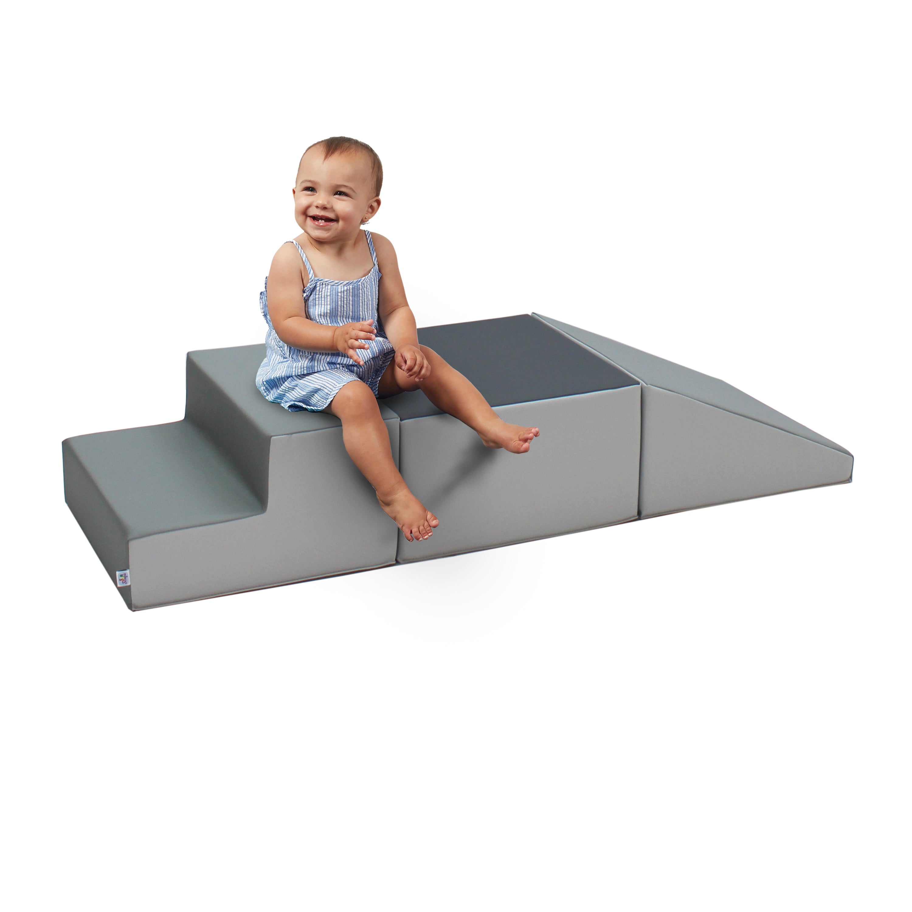 SoftScape Toddler Playtime Climber - Gray/Light Gray
