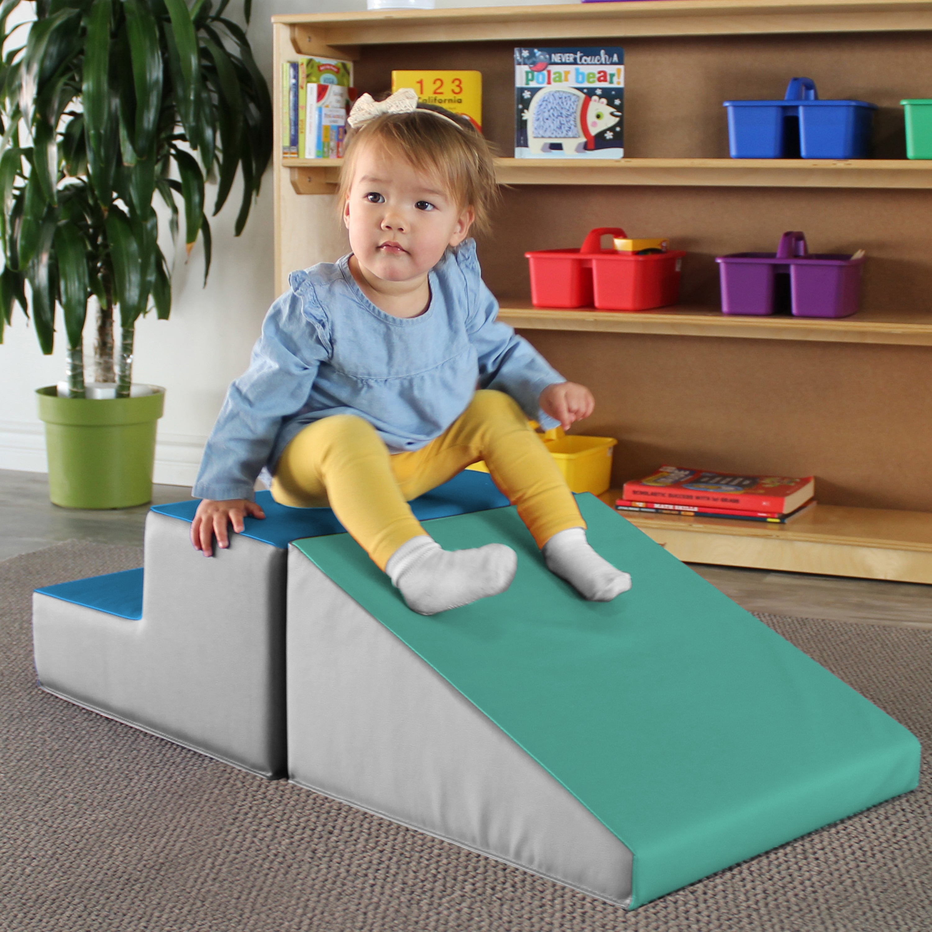 SoftScape Toddler Playtime Step and Slide Climber - Contemporary