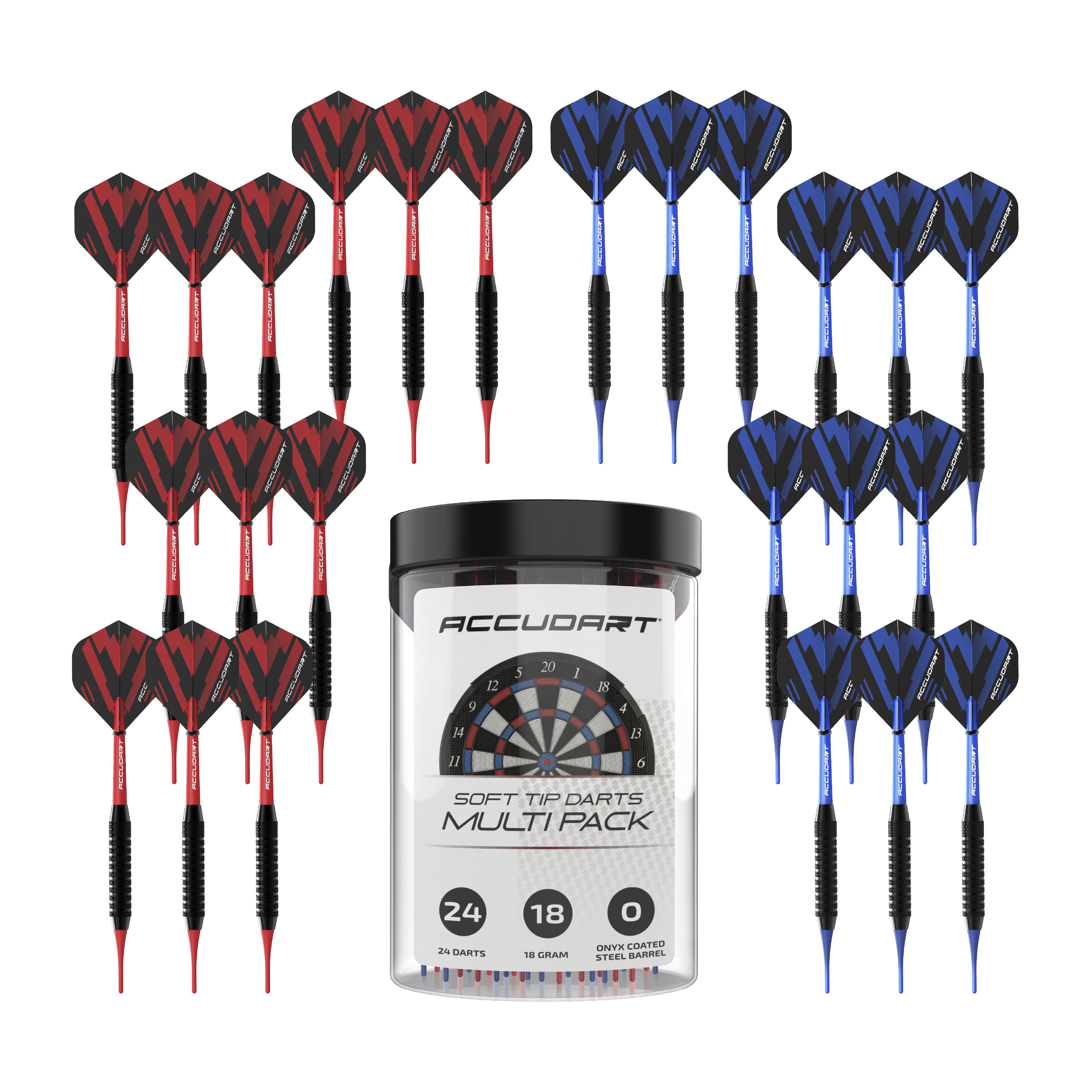 Accudart 24 Dart Soft Tip Multi-Pack