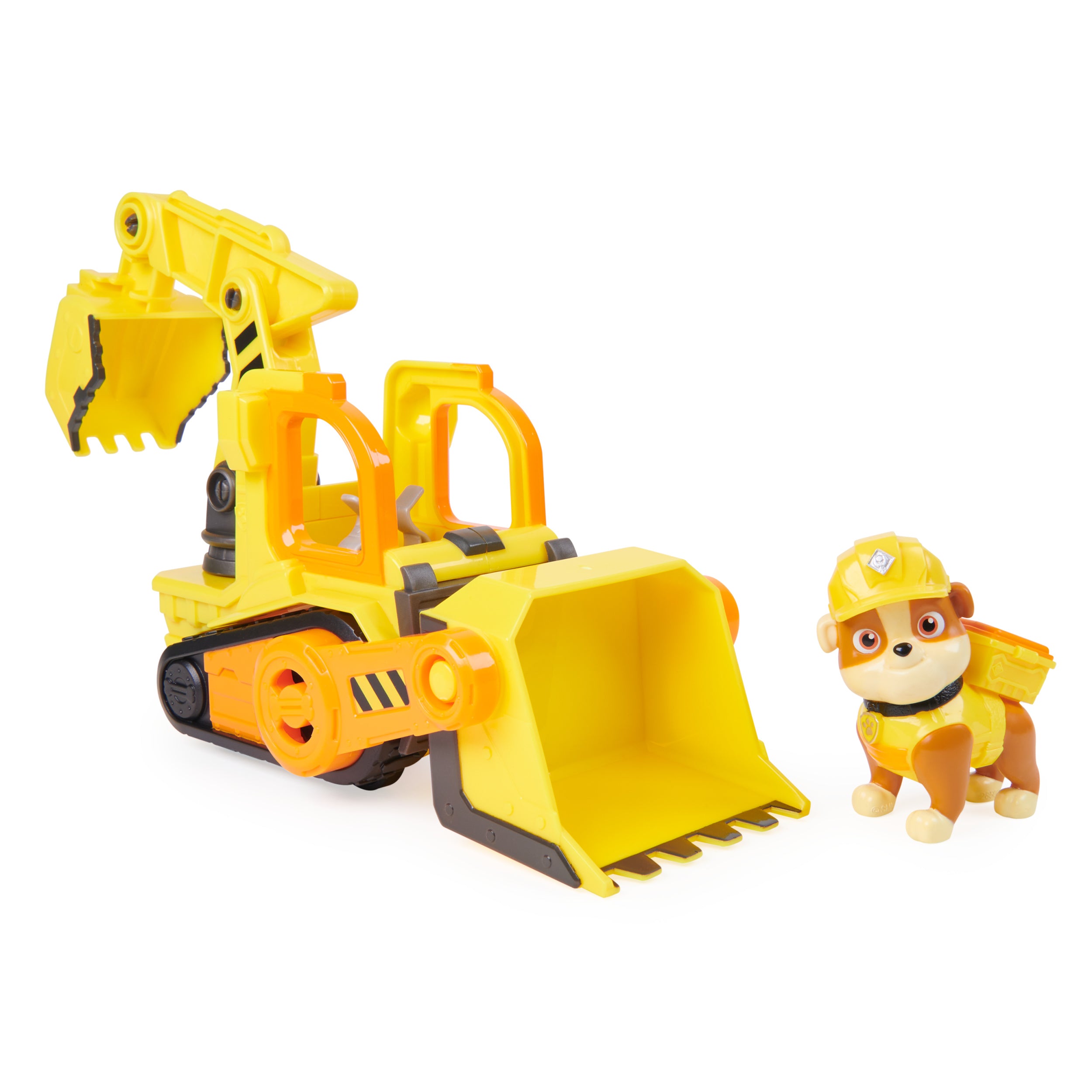 Rubble & Crew, Rubble’s Bulldozer Toy Truck with Movable Parts and a Collectible Action Figure, Kids Toys for Ages 3 and Up