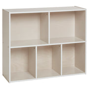 Streamline 5-Compartment Storage Cabinet 30in H - White Wash