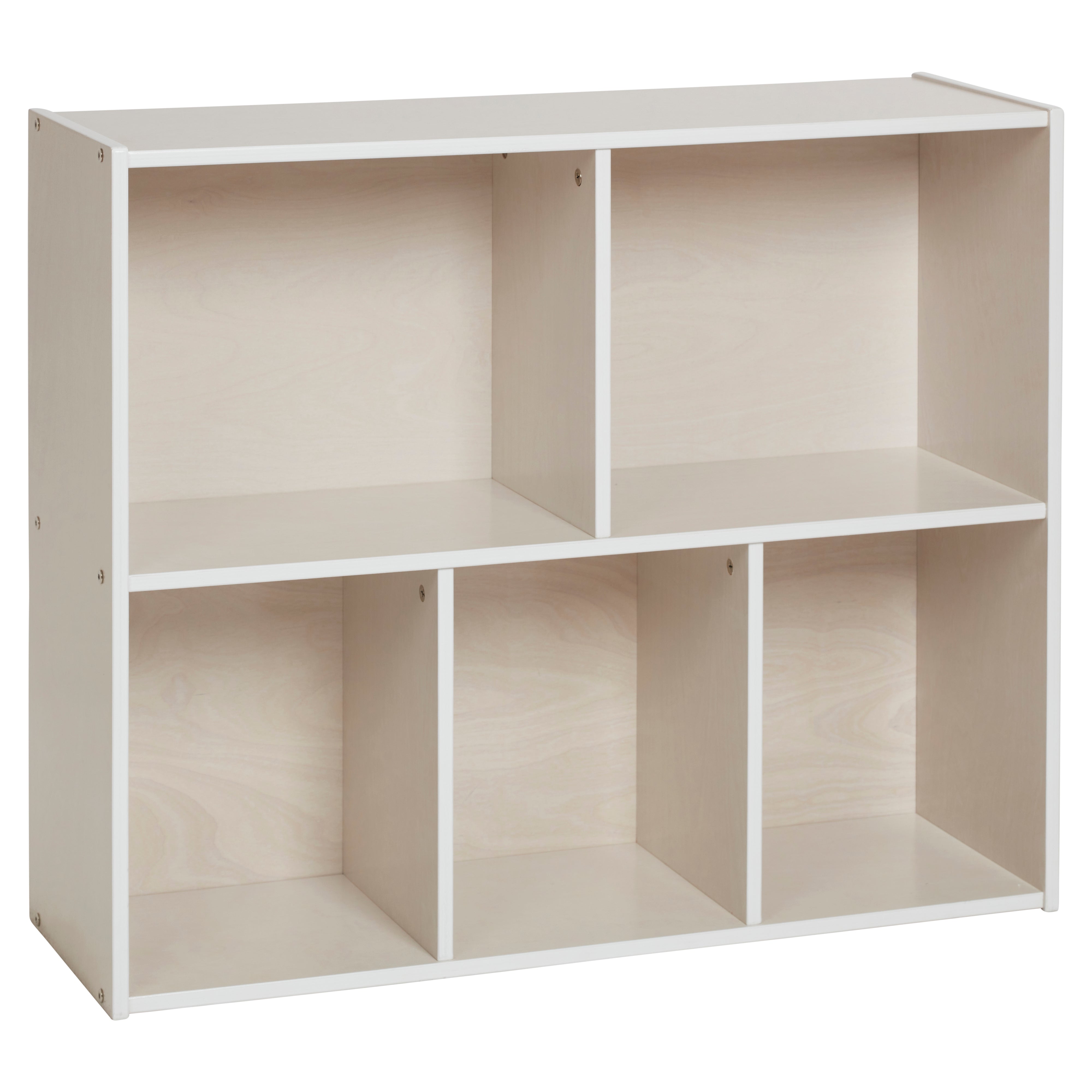 Streamline 5-Compartment Storage Cabinet 30in H - White Wash