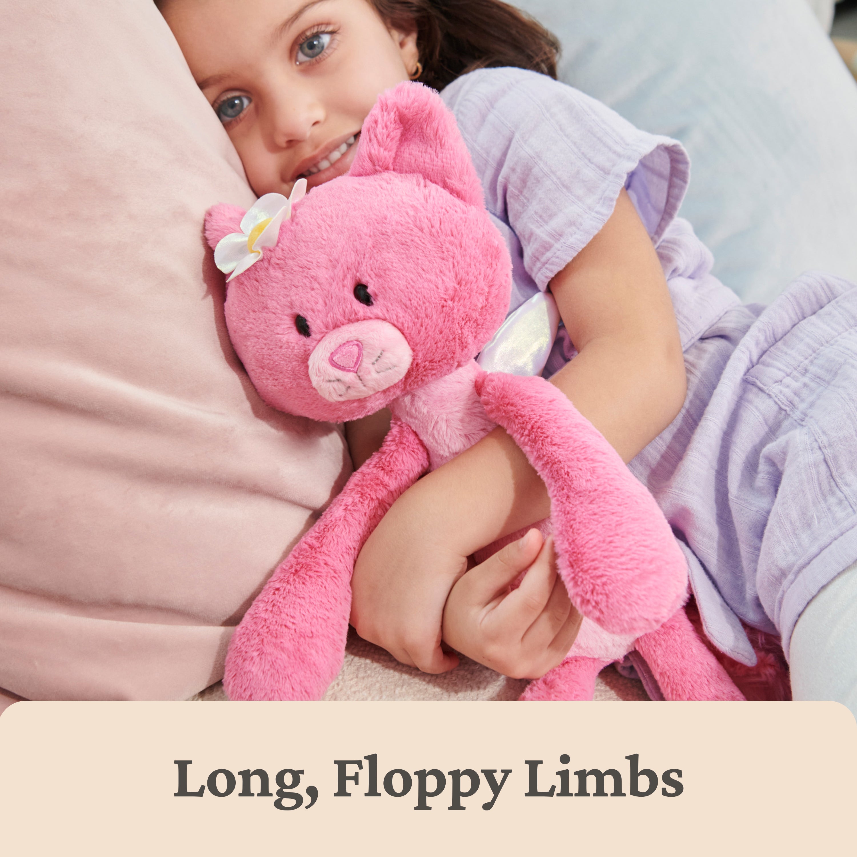 GUND Take Along Friends, Maeve Rose Fairy Cat Plush Toy, Cat Stuffed Animal for Ages 1 and Up, Pink, 15”