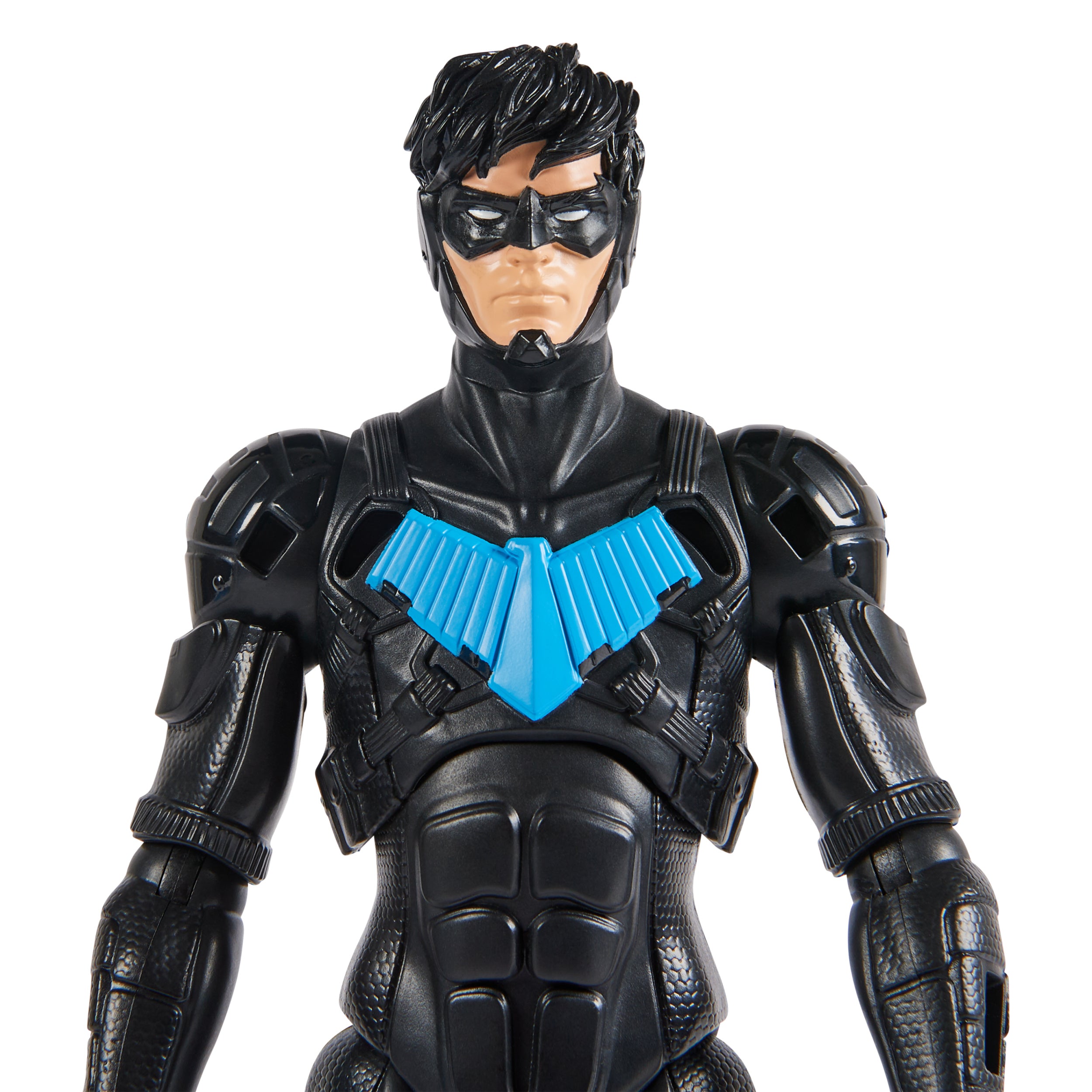 DC Comics, Batman Adventures, Nightwing Action Figure, 15 Armor Accessories, 17 Points of Articulation, 12-inch, Super Hero Kids Toy for Boys & Girls