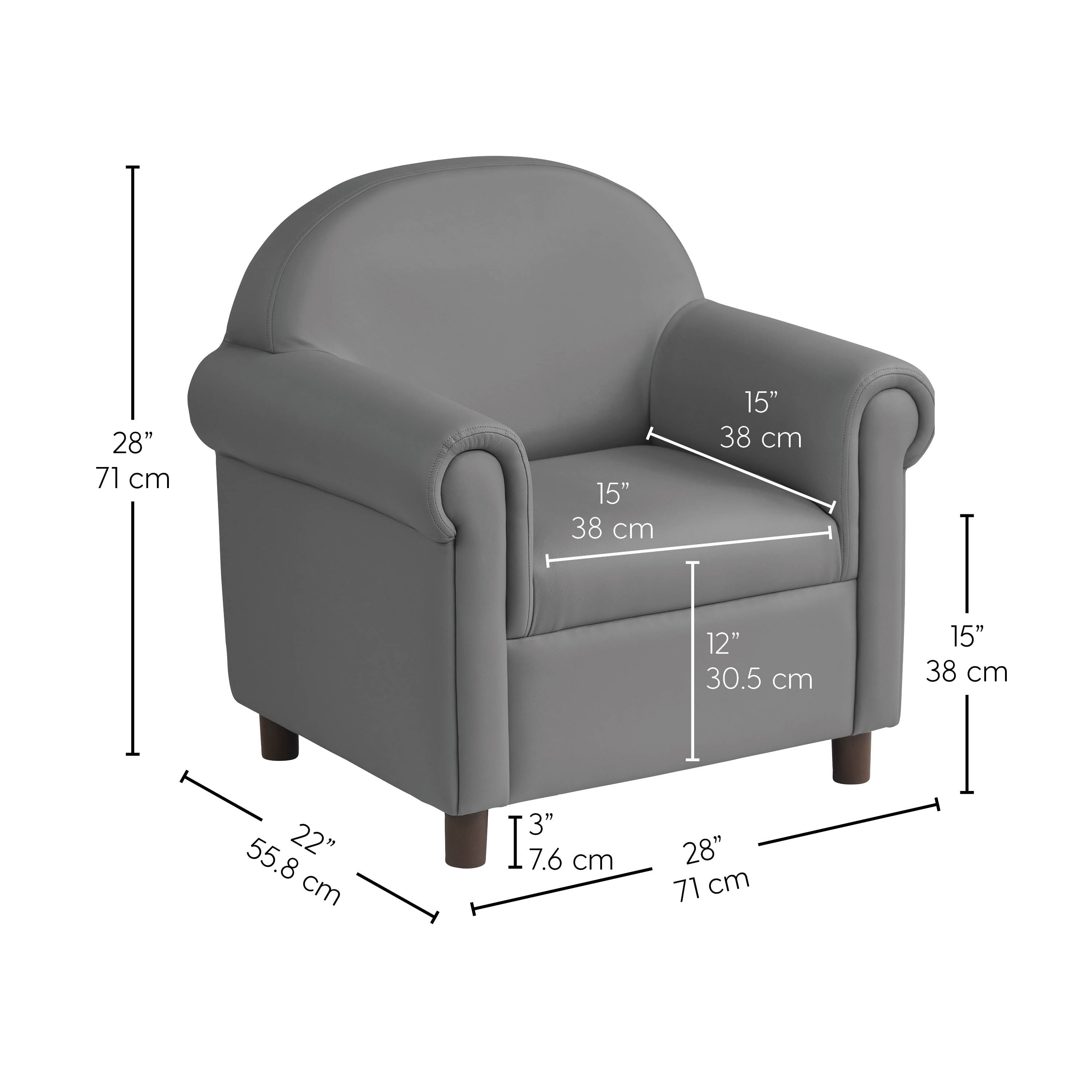 Little Lux Youth Chair - Gray