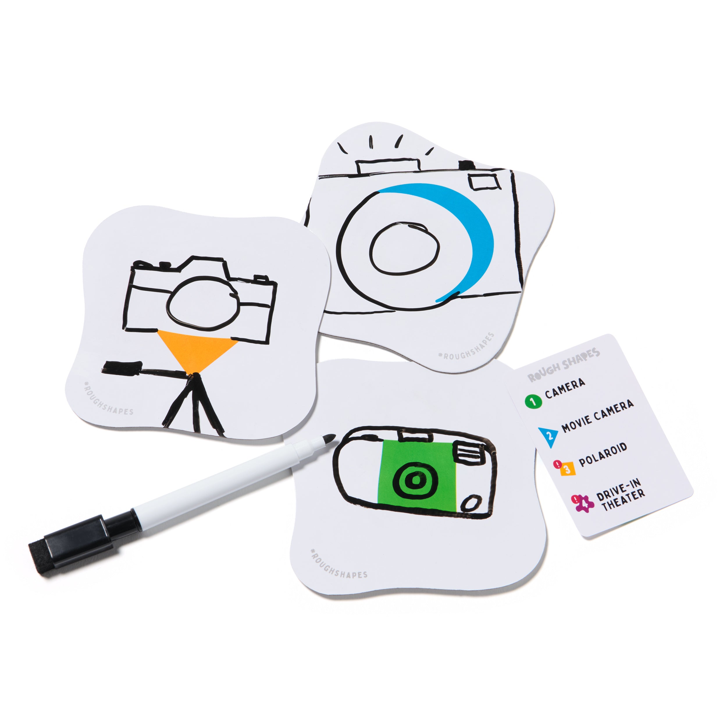 Spin Master Games, Rough Shapes, Quick-Drawing Game for Artists & Doodlers of All Levels with Hilarious & Challenging Prompts, Easy Indoor Activity, for Kids & Family, 3-10 Players, Ages 8 & Up