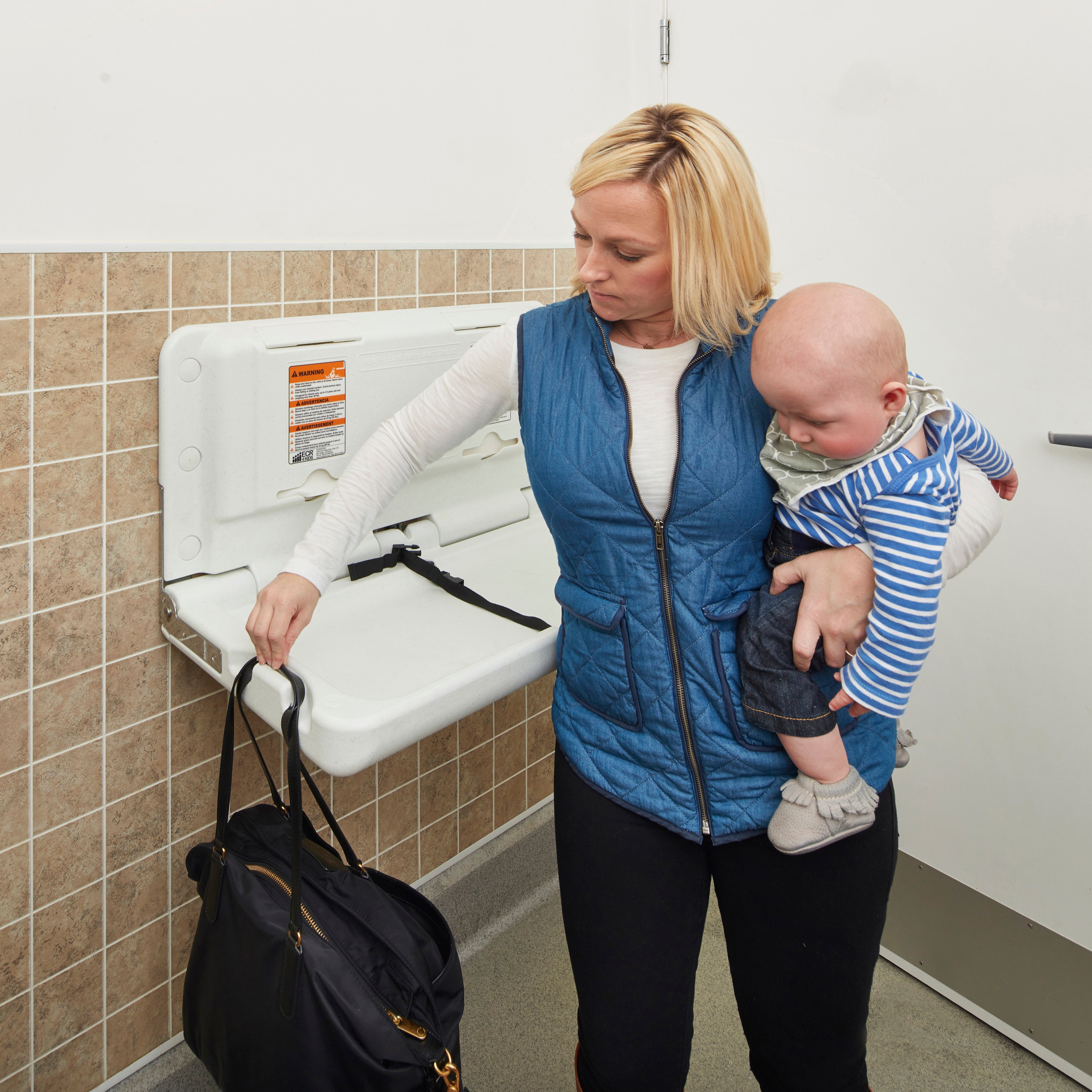 Horizontal Diaper Changing Station