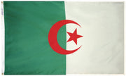 Algeria Flag 4x6 ft. Nylon SolarGuard Nyl-Glo 100% Made in USA to Official United Nations Design Specifications.