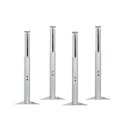 Super Legs for Activity Tables, 4-Piece - Silver